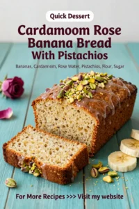 Banana Bread Recipe: Cardamom Rose Banana Bread With Pistachios in 35 Minutes