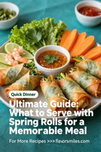 Ultimate Guide: What to Serve with Spring Rolls for a Memorable Meal