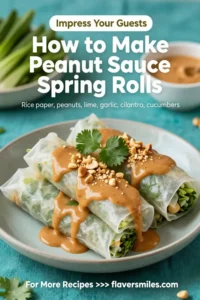 How to Make Peanut Sauce Spring Rolls That Impress Everyone