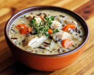 Dinner Recipes: Creamy Chicken and Wild Rice One Pot Soup in 30 Minutes
