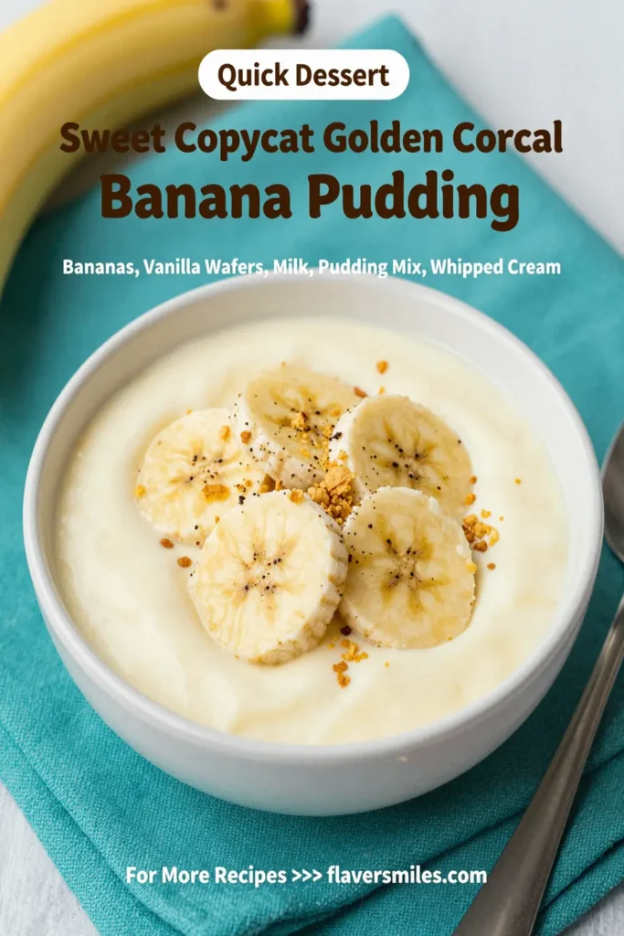 Sweet Copycat Golden Corral Banana Pudding