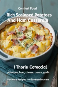 Rich Scalloped Potatoes And Ham Casserole