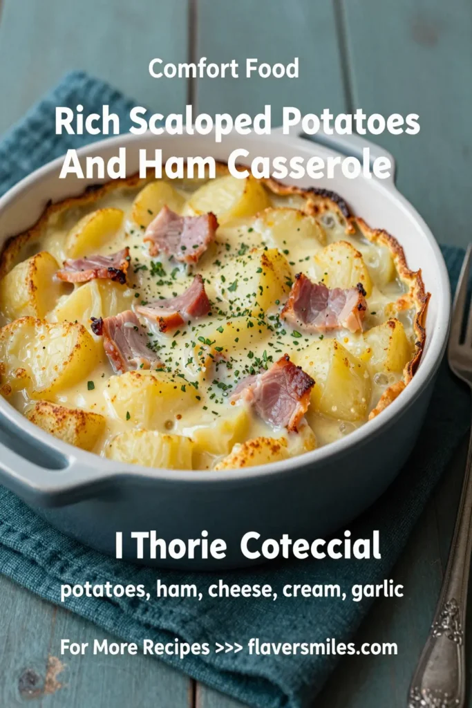 Rich Scalloped Potatoes And Ham Casserole