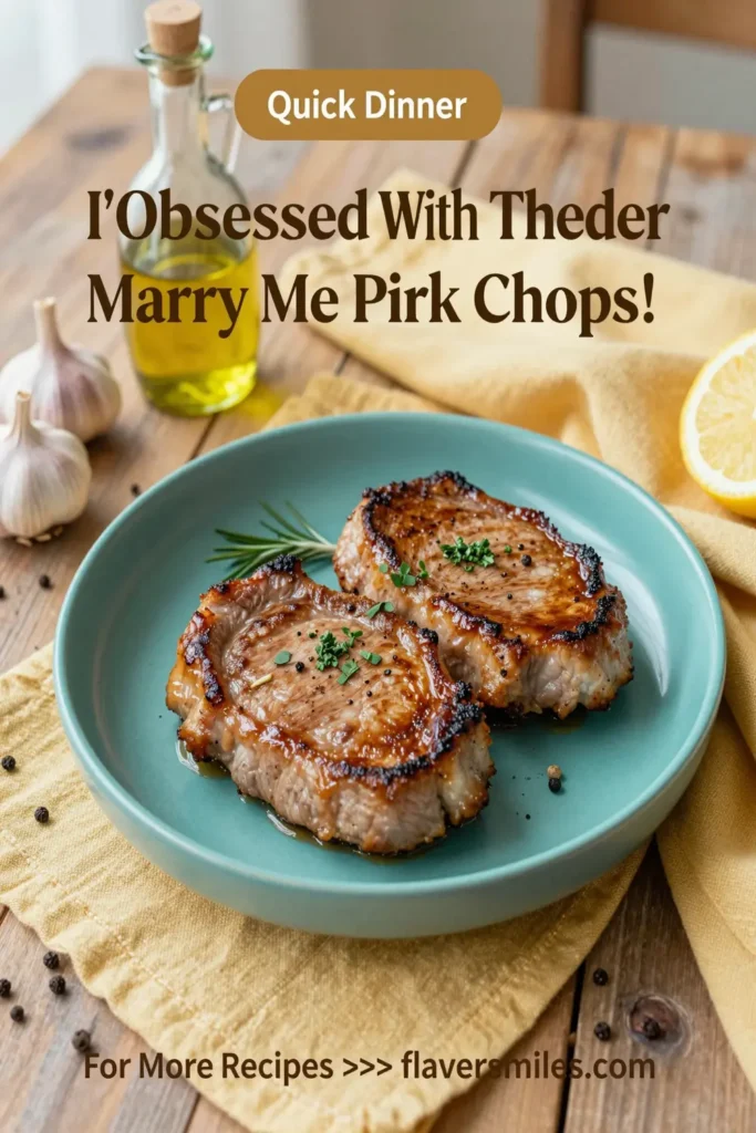 I'M Obsessed With These Tender Marry Me Pork Chops!