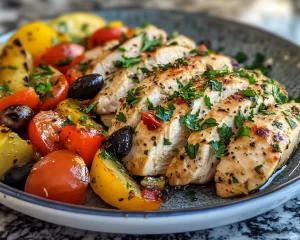 Mediterranean Diet Recipes: Seven Day Mediterranean Diet Chicken Meal Plan in 25 Minutes