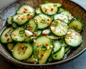 Cucumber Salad: Smashed Cucumber Salad With Chili Oil and Garlic in 10 Minutes