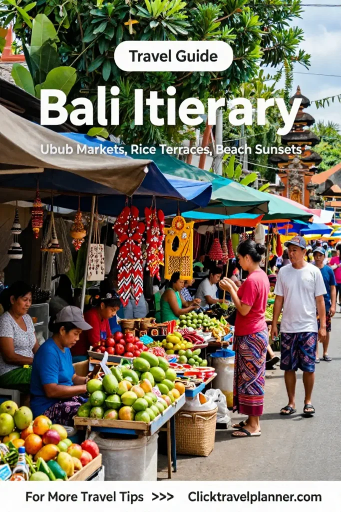 Bali Itinerary 🌴 The Plan Everyone Saves