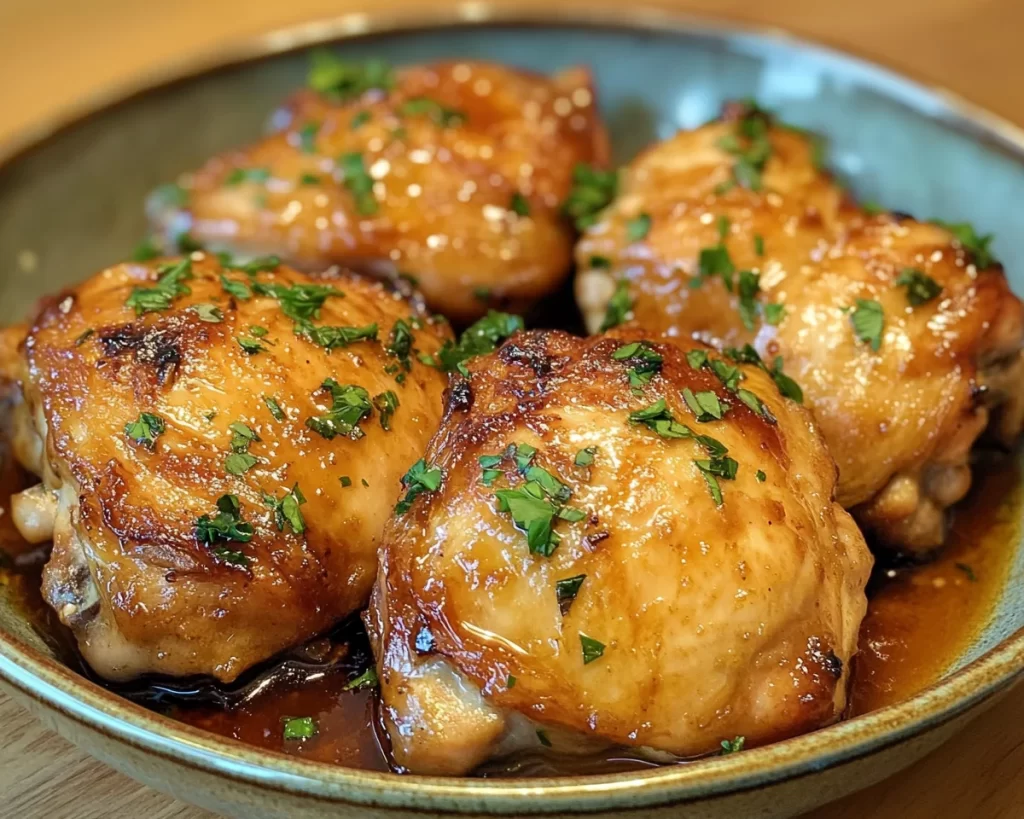 Chicken Thigh Recipes: Slow Cooker Honey Garlic Chicken Thighs in 10 Minutes Prep