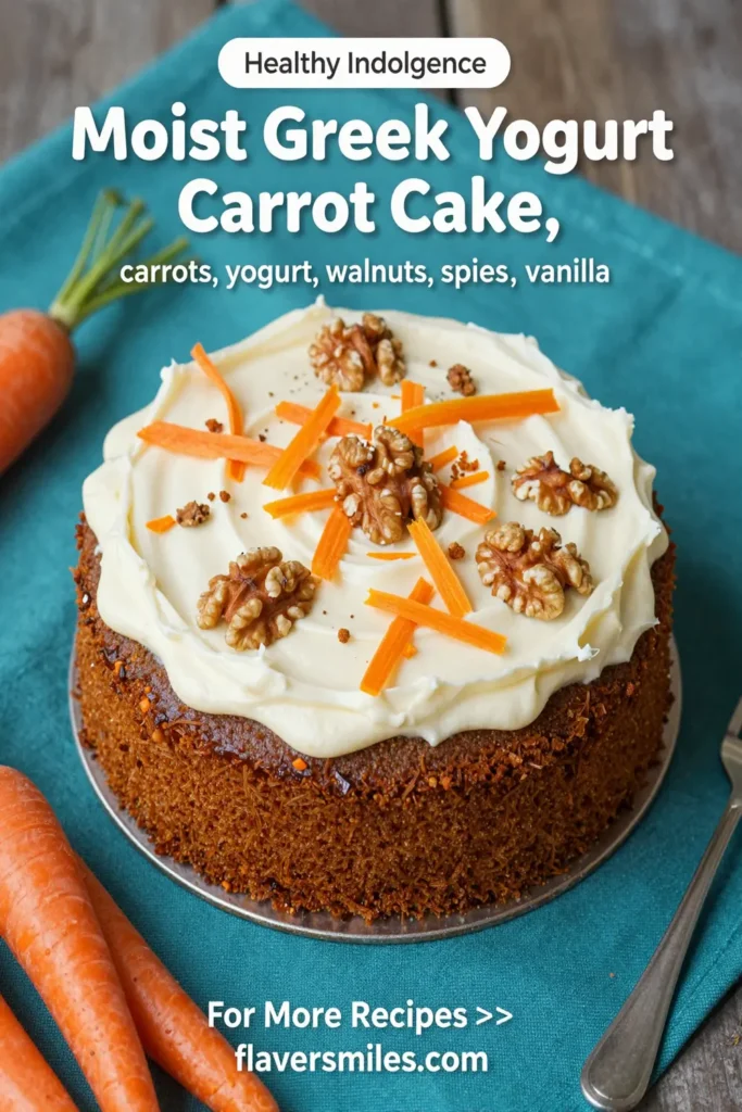 Moist Greek Yogurt Carrot Cake