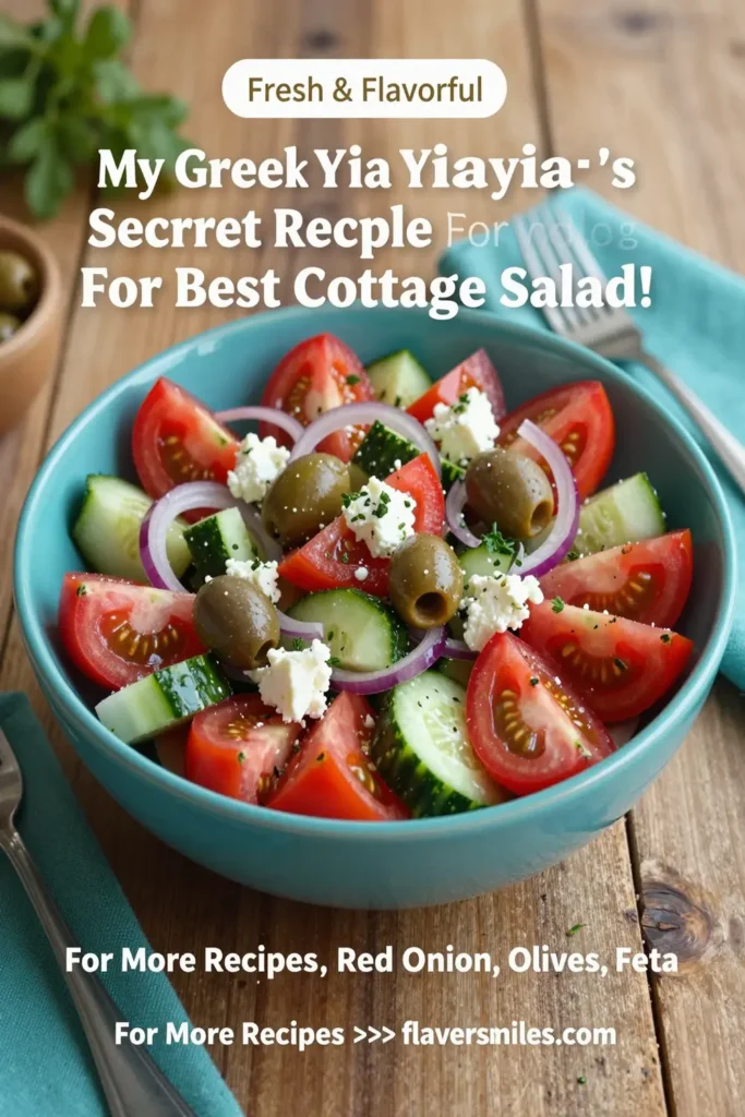 My Greek Yiayia'S Secret Recipe For Best Cottage Salad!