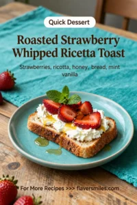 Roasted Strawberry Whipped Ricotta Toast