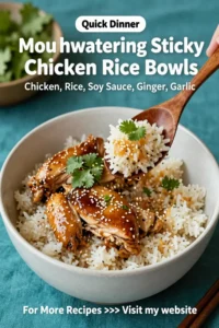 Mouthwatering Sticky Chicken Rice Bowls Packed with Flavor and Easy to Make at Home