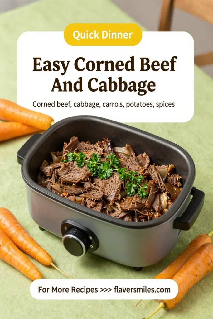 Easy Corned Beef And Cabbage In An Electric Roaster