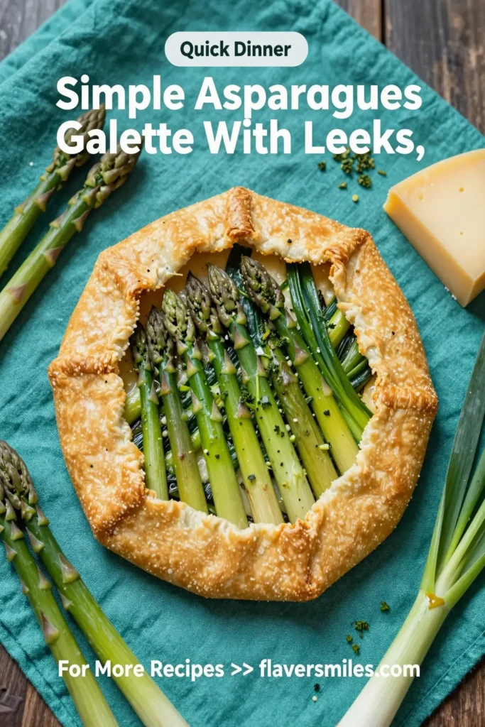 Simple Asparagus Galette With Leeks