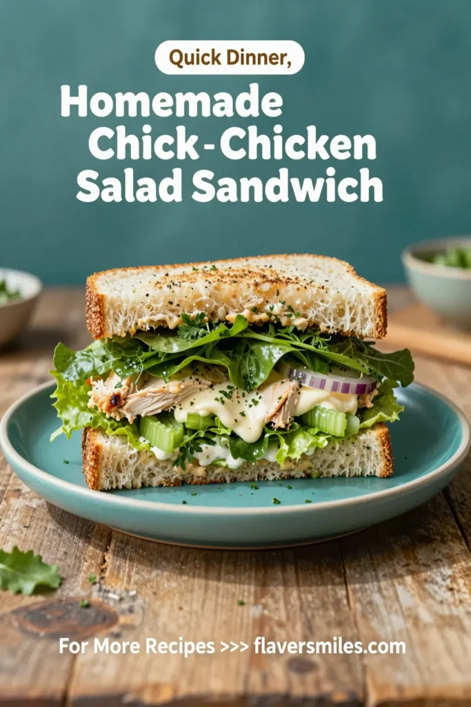 Homemade Chicken Salad Sandwich