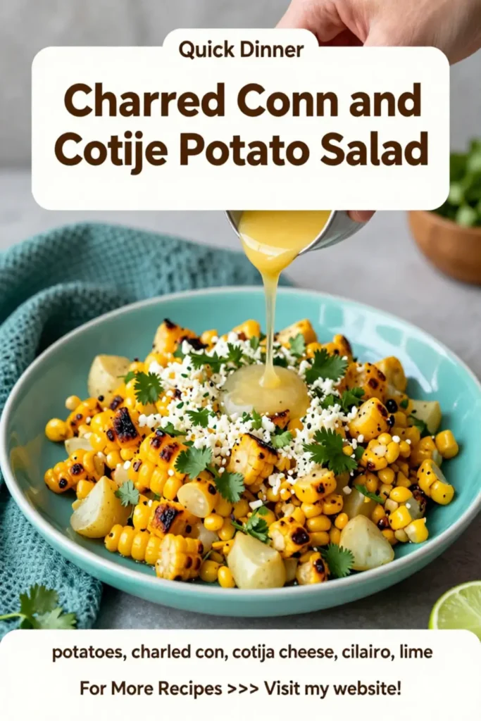 Potato Salad: Charred Corn and Cotija Elote Potato Salad in 25 Minutes