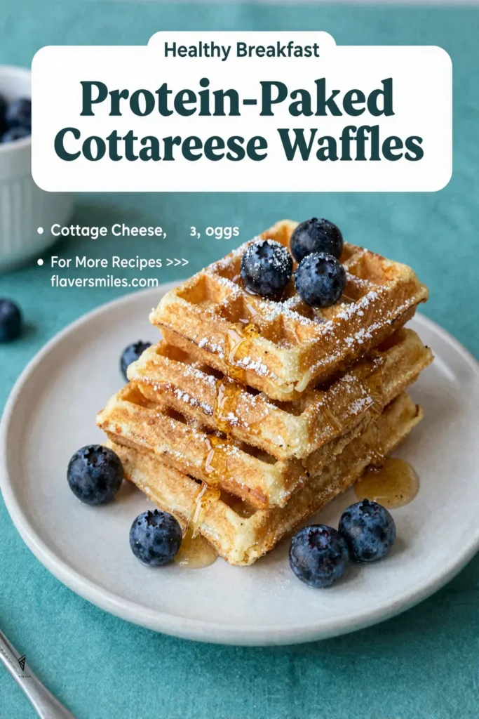 Protein-Packed Cottage Cheese Waffles