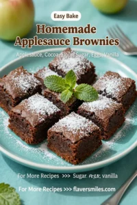 Homemade Applesauce Brownies