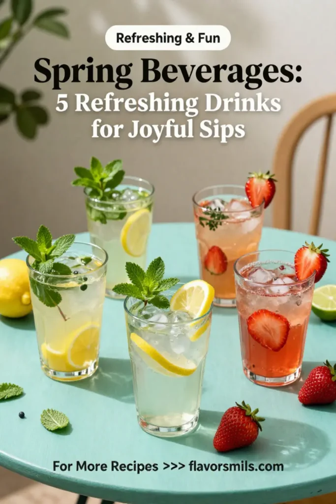 Spring Beverages: 5 Refreshing Drinks for Joyful Sips