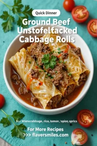 Ground Beef Unstuffed Cabbage Rolls