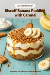 Biscoff Banana Pudding with Caramel