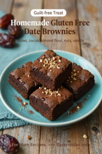 Homemade Gluten Free Date Brownies