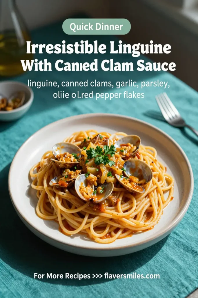 Irresistible Linguine With Canned Clam Sauce