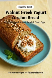 Walnut Greek Yogurt Zucchini Bread