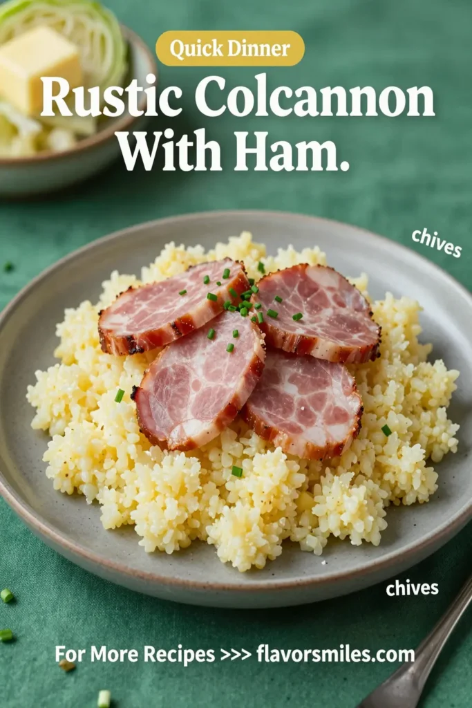 Rustic Colcannon With Ham