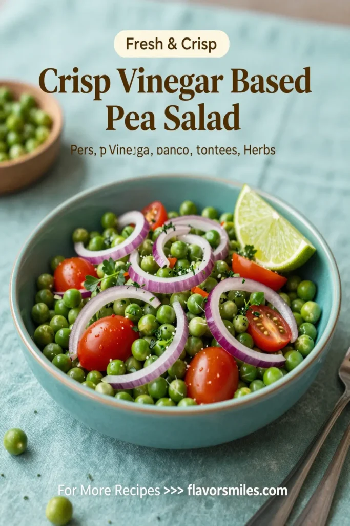 Crisp Vinegar Based Pea Salad