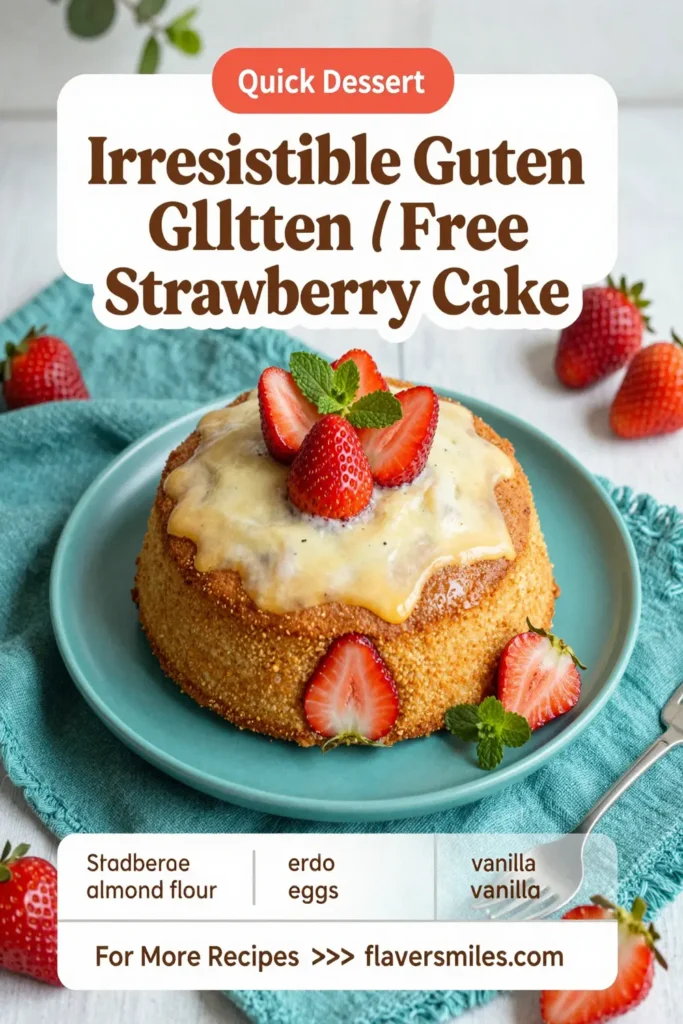 Irresistible Gluten Free Strawberry Cake