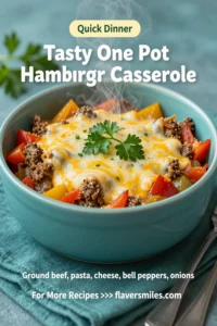 Tasty One Pot Hamburger Casserole
