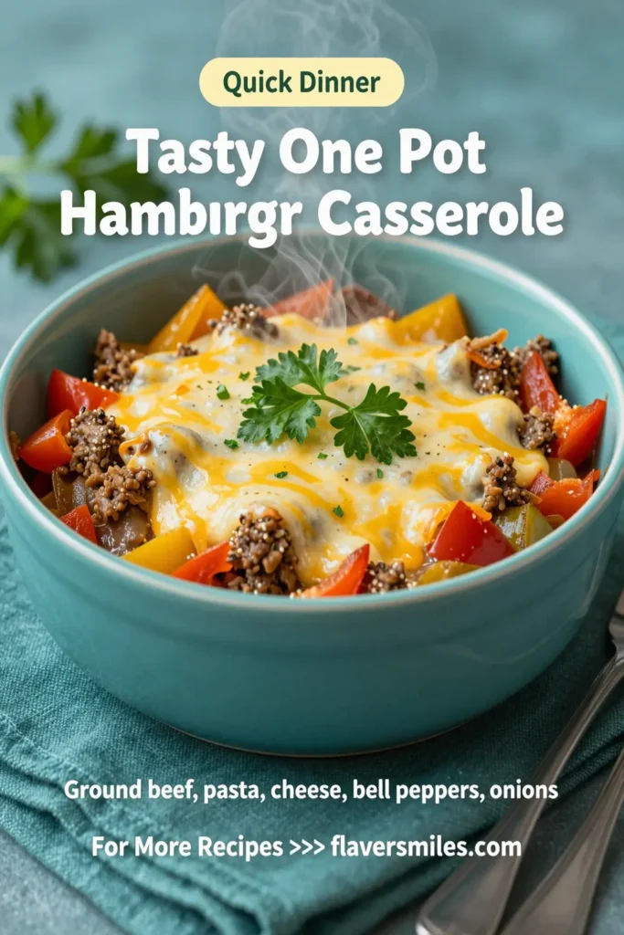 Tasty One Pot Hamburger Casserole