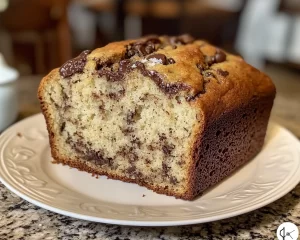 Banana Bread Recipe: Chocolate Chip Swirl Banana Bread With Sea Salt in 35 Minutes
