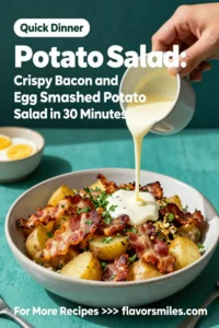 Potato Salad: Crispy Bacon and Egg Smashed Potato Salad in 30 Minutes