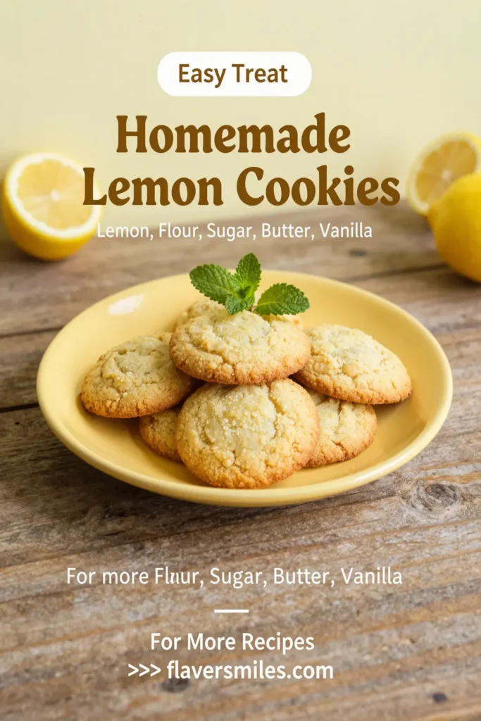 Homemade 3 Ingredient Lemon Cookies
