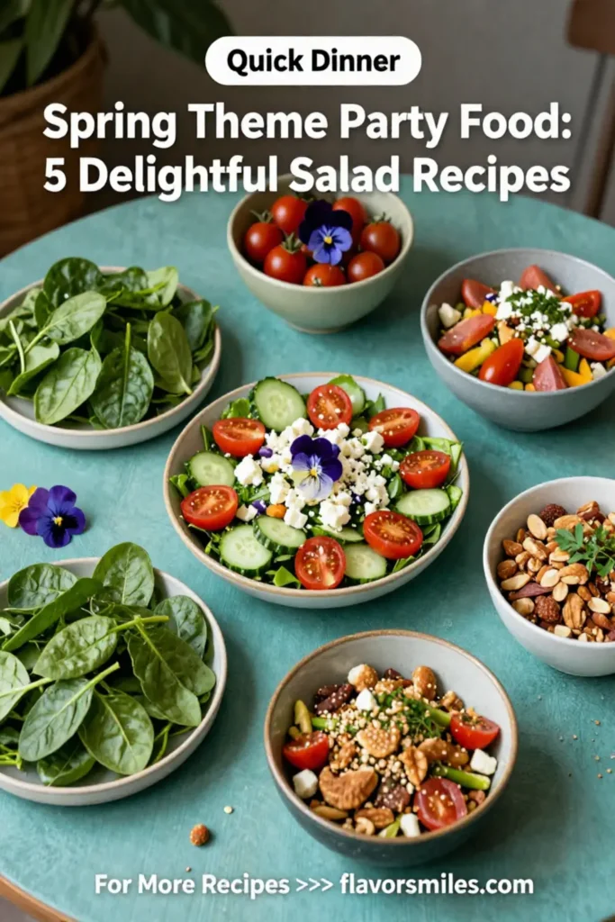 Spring Theme Party Food: 5 Delightful Salad Recipes