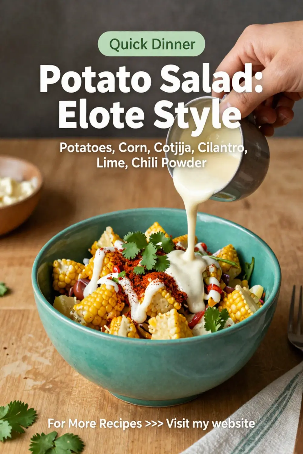 Potato Salad: Elote Style Mexican Street Corn Potato Salad in 20 Minutes