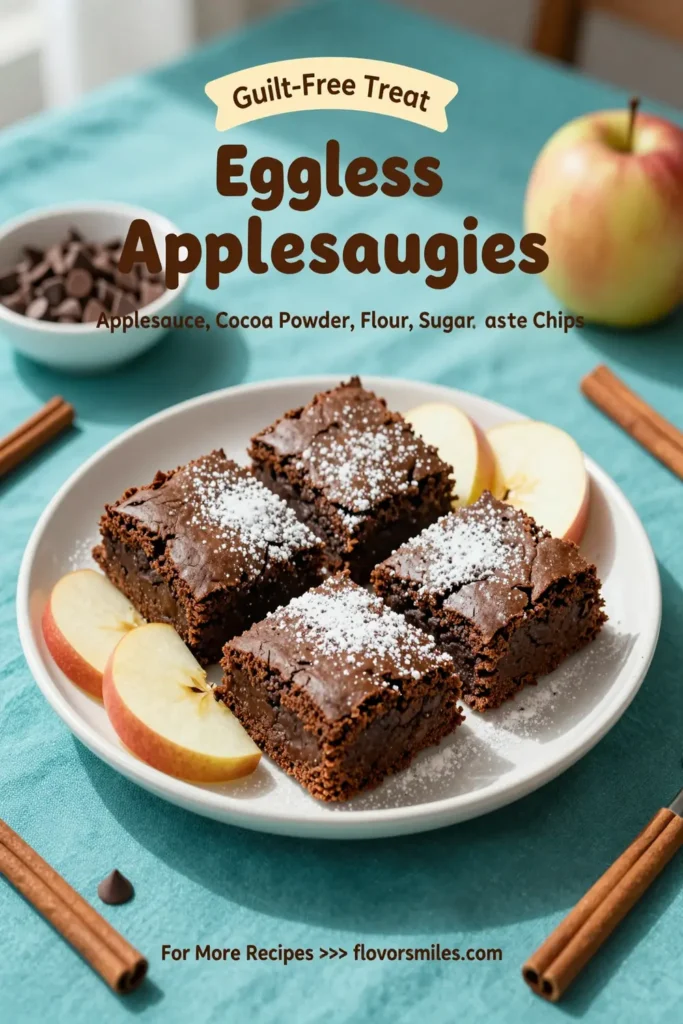 Eggless Applesauce Brownies