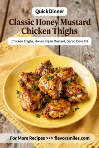Classic Honey Mustard Chicken Thighs