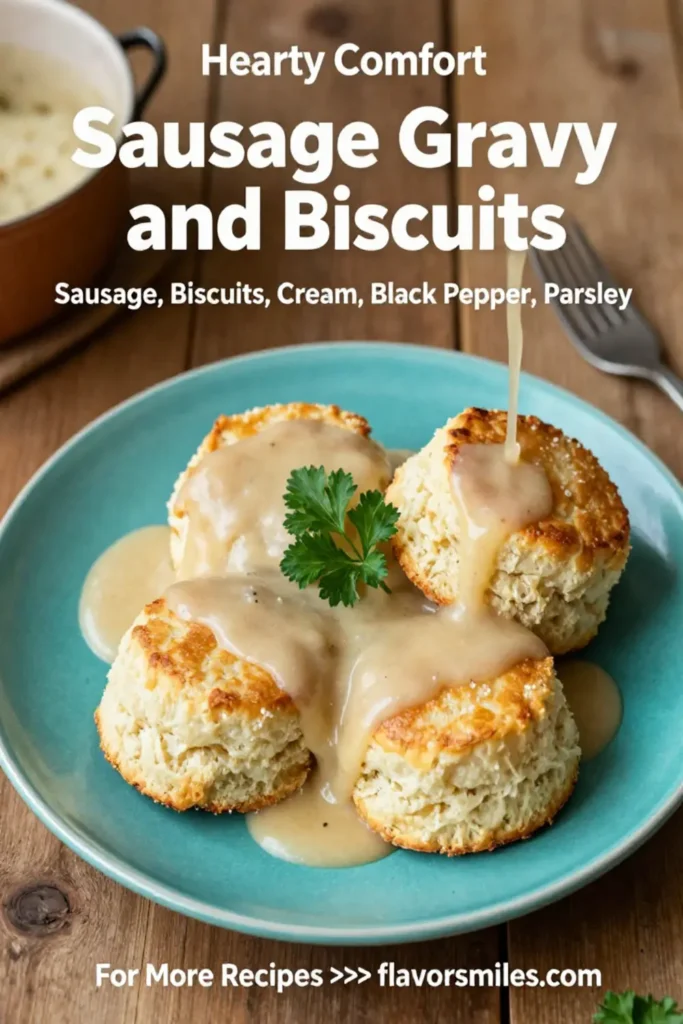 Sausage Gravy and Biscuits