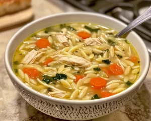 Dinner Recipes: Creamy Lemon Chicken Orzo Soup in 25 Minutes