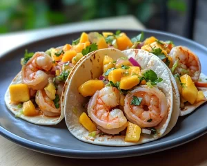 Shrimp Recipes: Coconut Lime Shrimp Tacos With Mango Salsa in 20 Minutes