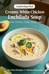 Creamy White Chicken Enchilada Soup