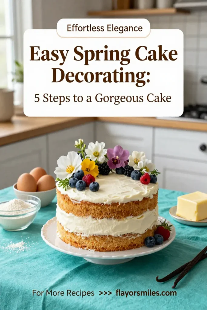 Easy Spring Cake Decorating: 5 Steps to a Gorgeous Cake