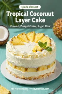 Tropical Coconut Layer Cake