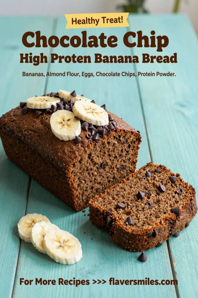 Chocolate Chip Gluten-Free High Protein Banana Bread