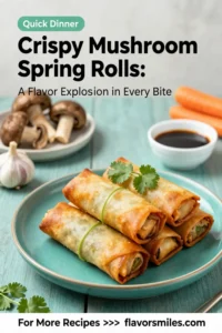 Crispy Mushroom Spring Rolls: A Flavor Explosion in Every Bite
