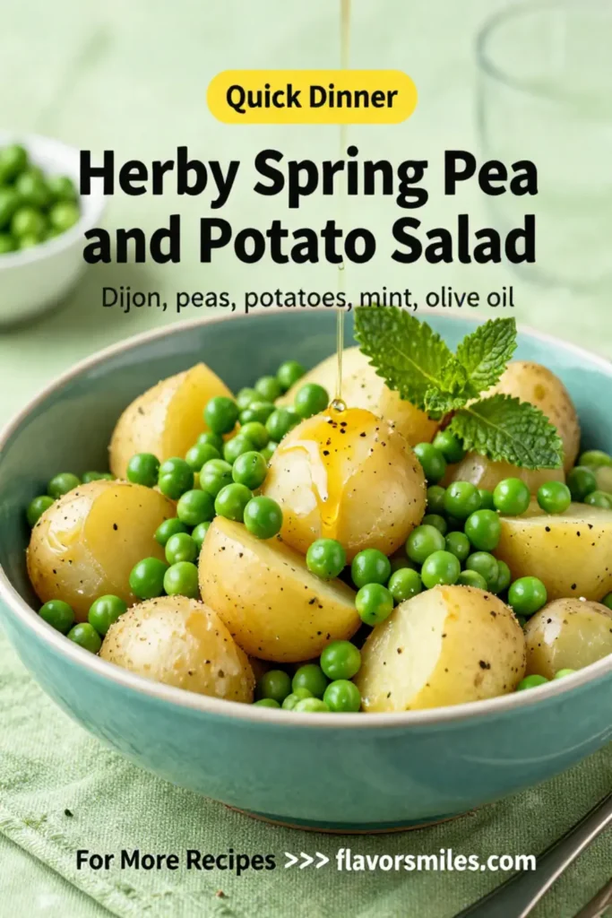 Potato Salad: Herby Spring Pea and Potato Salad With Dijon Vinaigrette in 20 Minutes