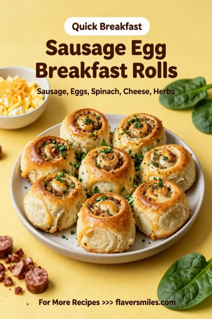 Sausage Egg Breakfast Rolls